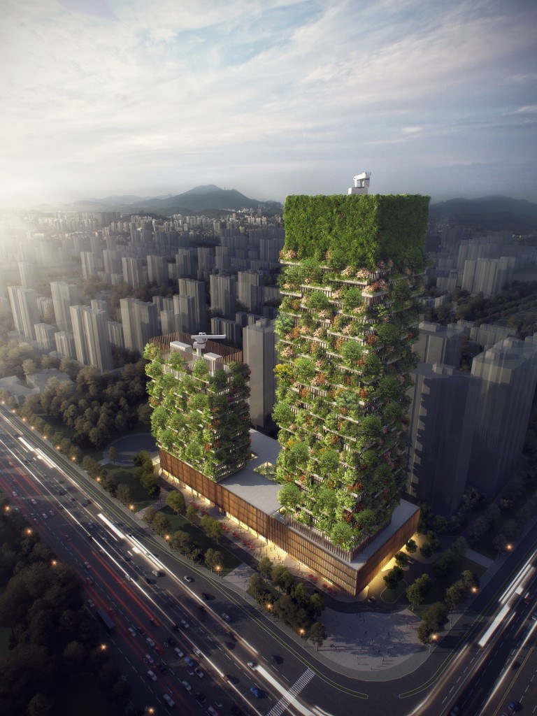 A Ásia está prestes a ganhar a sua primeira floresta vertical! - foto: reprodução